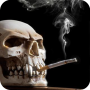 icon Smoking Skull Live Wallpaper for Micromax Canvas 6
