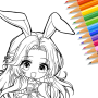 icon Cute Drawing : Anime Color Fan for Samsung Galaxy Tab 2 7.0 P3100