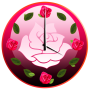 icon Roses Clock Widget