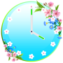 icon Flowers Clock Widget