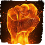 icon Fiery fist