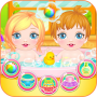 icon Newbown twins baby game for blackberry KEY2