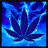 icon Blue Weed Rasta Keyboard 1.4