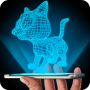 icon Hologram 3D Cat Simulator