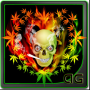 icon Skull Smoke Weed Magic FX for Samsung Galaxy S4 Mini(GT-I9192)