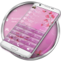 icon Dialer Glass PinkFlowers Theme