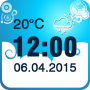 icon Weather Clock Widget for Samsung Galaxy Tab S 8.4(ST-705)